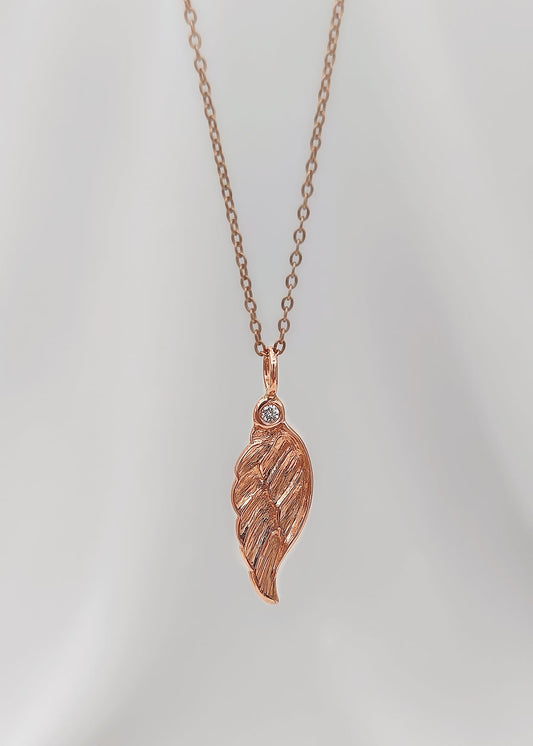 14K Serafina Angyalszárny Nyaklánc Gyémánttal